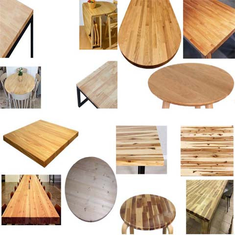 Mặt bàn gỗ ghép